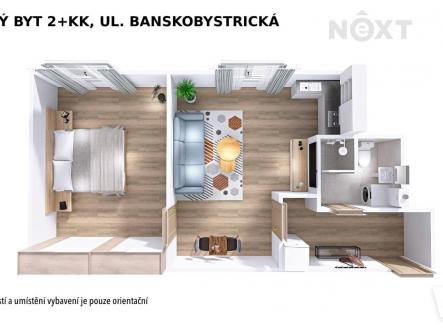 Prodej bytu, 2+kk, 44 m²