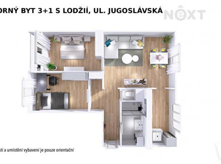 Pronájem bytu, 3+1, 68 m²