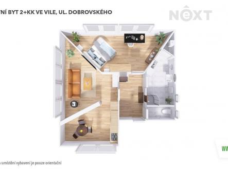 Pronájem bytu, 2+kk, 67 m²