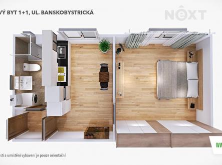 Pronájem bytu, 1+1, 38 m²