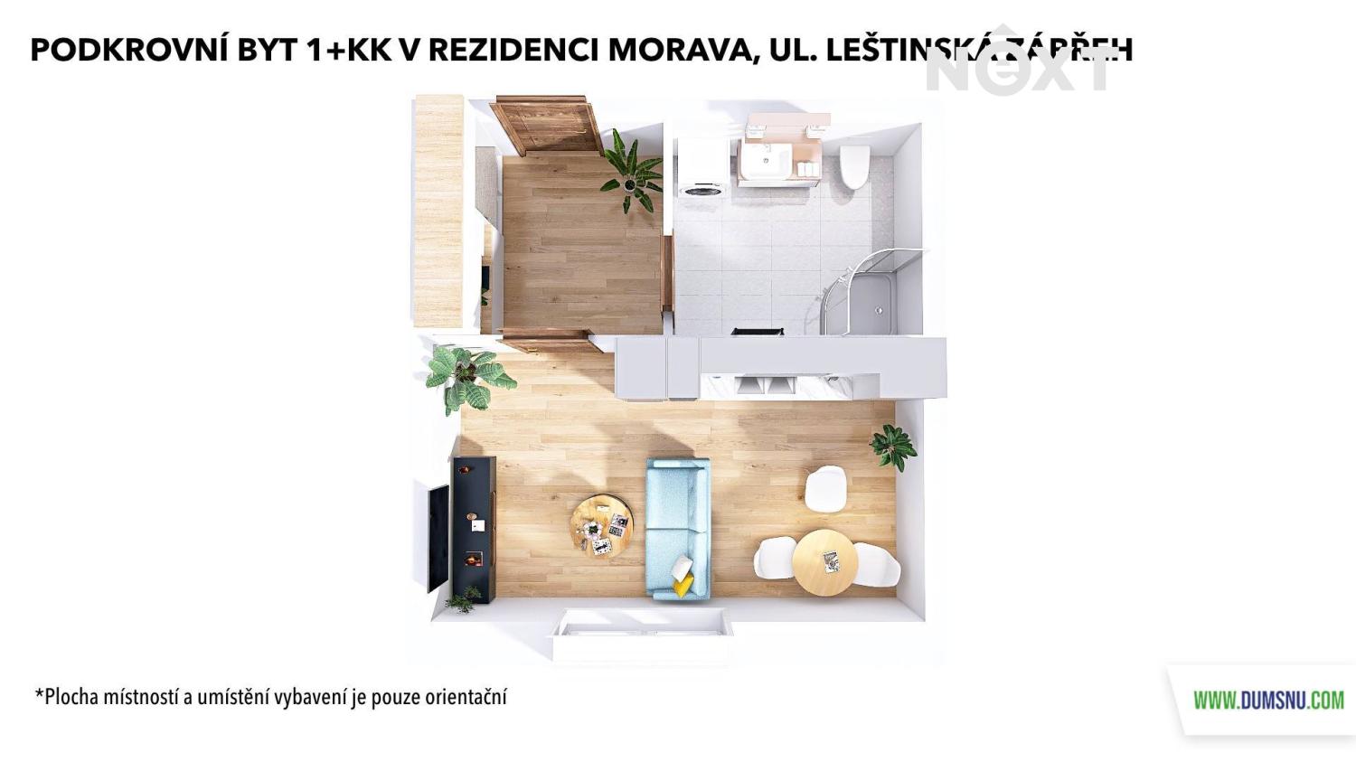 Prodej byt 1+kk, 33㎡