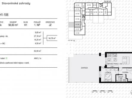 Prodej bytu, 2+kk, 57 m²