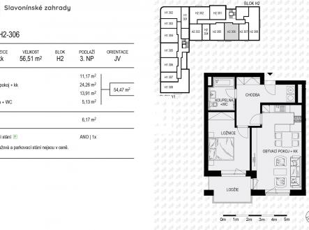 Prodej bytu, 2+kk, 57 m²