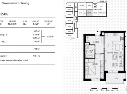 Prodej bytu, 2+kk, 55 m²