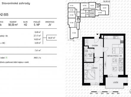 Prodej bytu, 2+kk, 57 m²