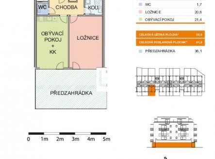 Prodej bytu, 2+kk, 61 m²