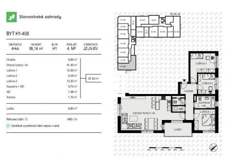 Prodej bytu, 4+kk, 95 m²