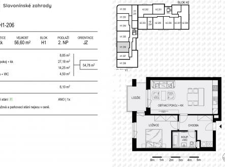 Prodej bytu, 2+kk, 57 m²