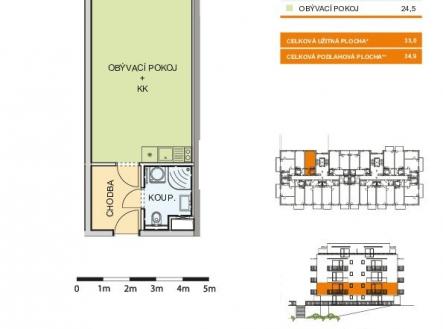 Prodej bytu, 1+kk, 35 m²