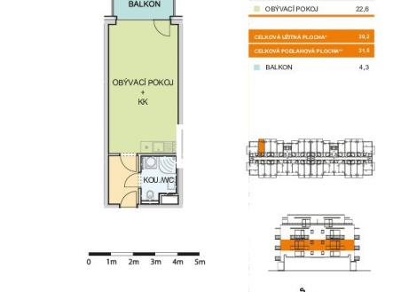 Prodej bytu, 1+kk, 32 m²