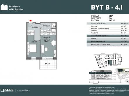 Prodej bytu, 2+kk, 43 m²