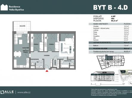 Prodej bytu, 4+kk, 87 m²