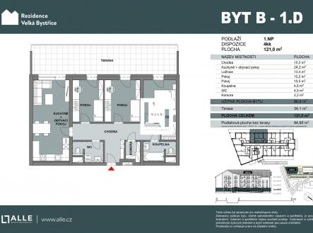 Prodej bytu, 4+kk, 87 m²