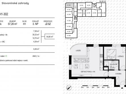 Prodej bytu, 2+kk, 55 m²