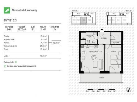 Prodej bytu, 2+kk, 54 m²