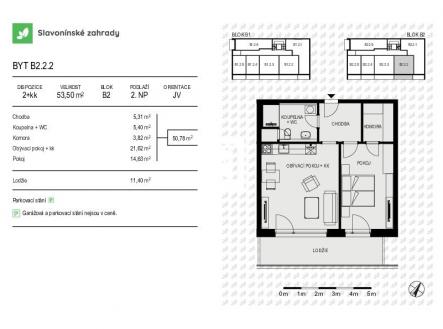 Prodej bytu, 2+kk, 54 m²