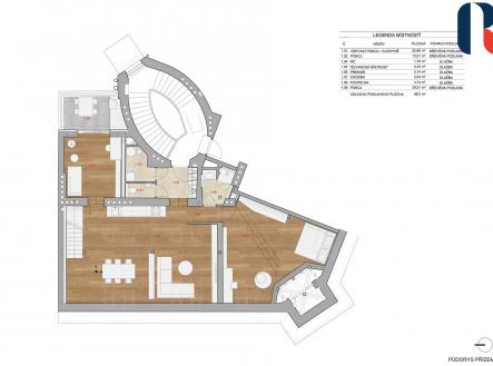 Prodej bytu, 4+kk, 163 m²