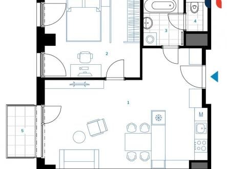 Prodej bytu, 2+kk, 57 m²