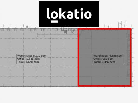 Pronájem - komerční objekt, sklad, 4 688 m²