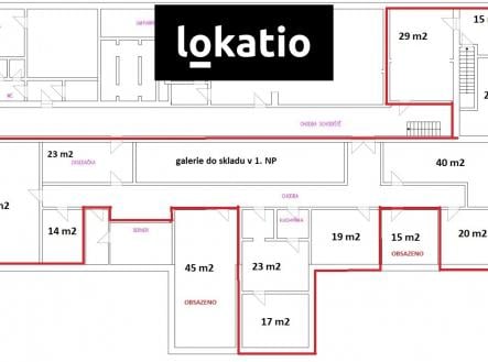 Pronájem - kanceláře, 75 m²