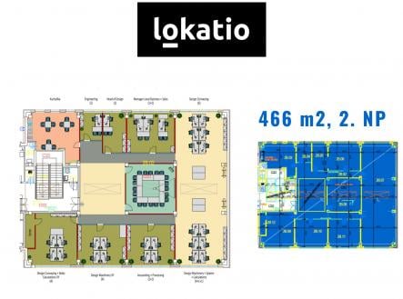 Pronájem - kanceláře, 309 m²