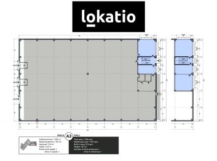 Pronájem - komerční objekt, sklad, 1 439 m²