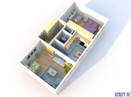 Prodej bytu, 2+1, 52 m²