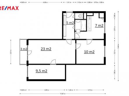 Prodej bytu, 3+1, 61 m²