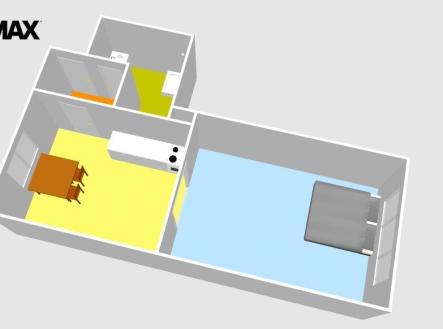 Pronájem bytu, 1+1, 44 m²