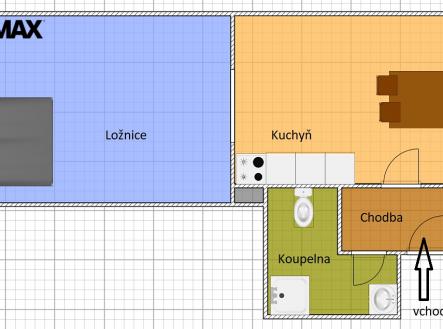 Pronájem bytu, 1+1, 44 m²