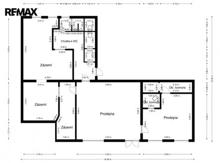 Pronájem obchodní prostory, 121 m²