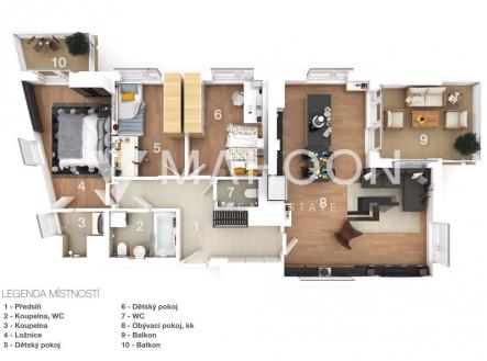 Prodej bytu, 4+kk, 118 m²