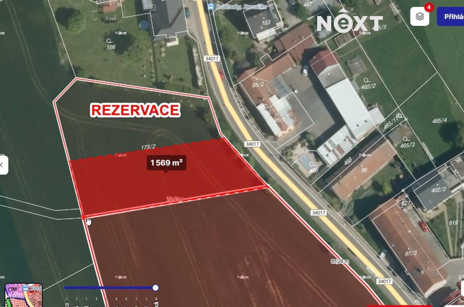 Prodej pozemek Bydlení, 1569㎡