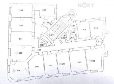 Pronájem kanceláře, 20 m²