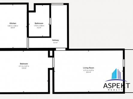 Prodej bytu, 2+1, 58 m²