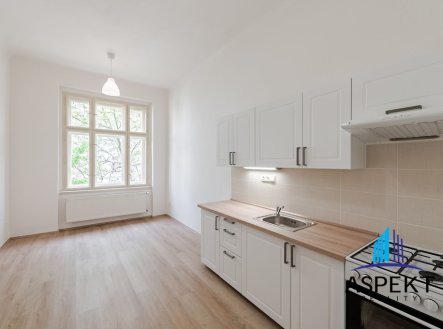 Pronájem klidného bytu 2+1 80 m² Máchova ulice, Praha 2 - Vinohrady, 2 neprůchozí pokoje, komora