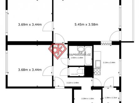 Pronájem bytu, 3+1, 72 m²