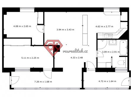 Prodej bytu, 3+kk, 99 m²
