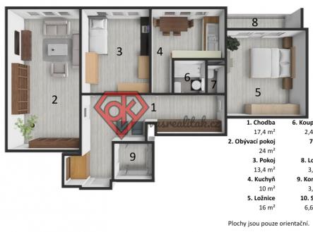 Prodej bytu, 3+1, 97 m²
