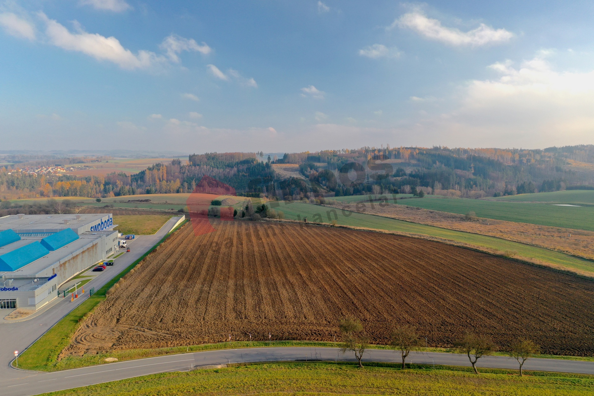 Stavební průmyslové pozemky 17 370 m2 Polná u Jihlavy