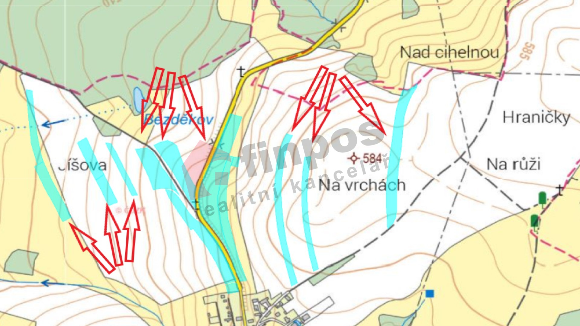 Prodej pozemků, 142 702 m² v k.ú. Krtov, okres Tábor