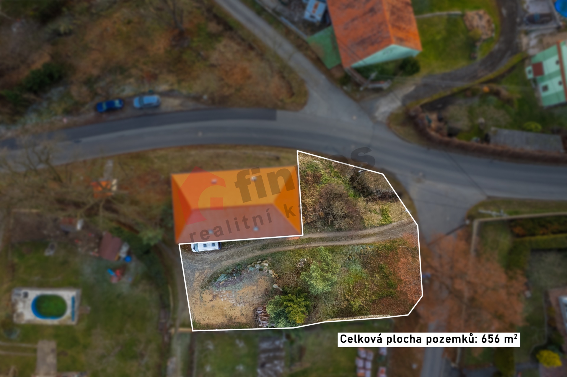 Stavební pozemek pro RD 656 m2 Sudovice - Nový Knín