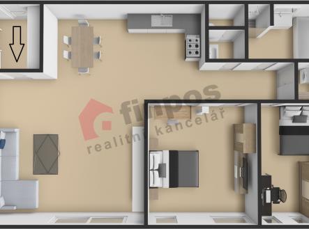 Prodej bytu, 3+kk, 92 m²