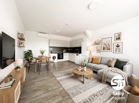 Pronájem bytu, 1+kk, 34 m²