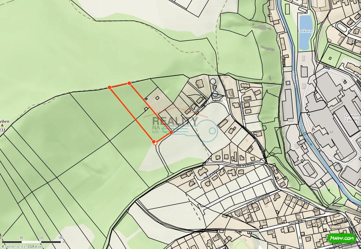 Prodej tří pozemku Vráž u Berouna