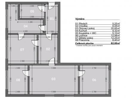 Prodej bytu, 4+1, 85 m²
