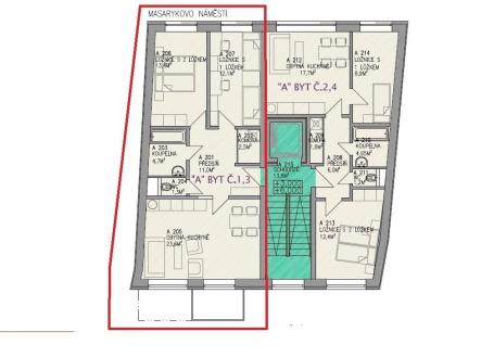 Prodej bytu, 3+kk, 66 m²