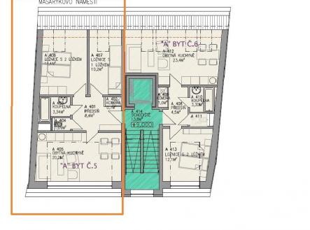 Prodej bytu, 3+kk, 59 m²