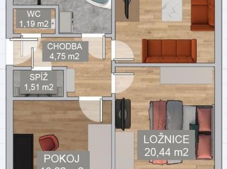 Prodej bytu, 3+1, 81 m²