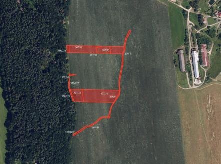 Prodej pozemku, zemědělská půda, 12 453 m²